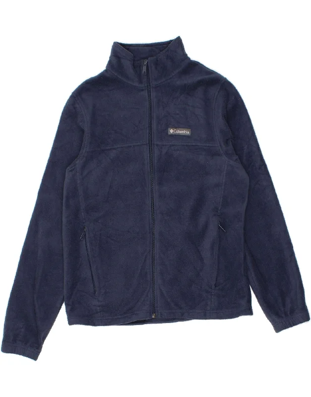 Women's Holiday Clothes COLUMBIA Womens Fleece Jacket UK 14 Medium Navy Blue Polyester Women's Holiday Clothes COLUMBIA Womens Fleece Jacket UK 14 Medium Navy Blue Polyester