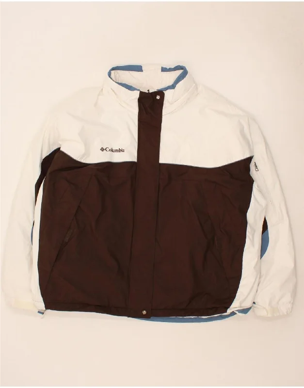 Women's Stylish Professional Apparel COLUMBIA Womens Windbreaker Jacket UK 22 3XL White Colourblock Nylon Women's Stylish Professional Apparel COLUMBIA Womens Windbreaker Jacket UK 22 3XL White Colourblock Nylon