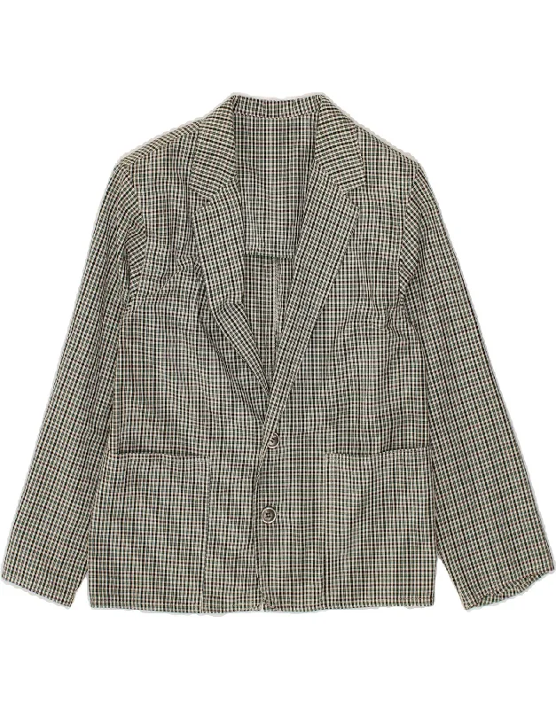 Women's Clothing For Special Occasions CODY Womens 2 Button Blazer Jacket EU 38 Medium Green Check
