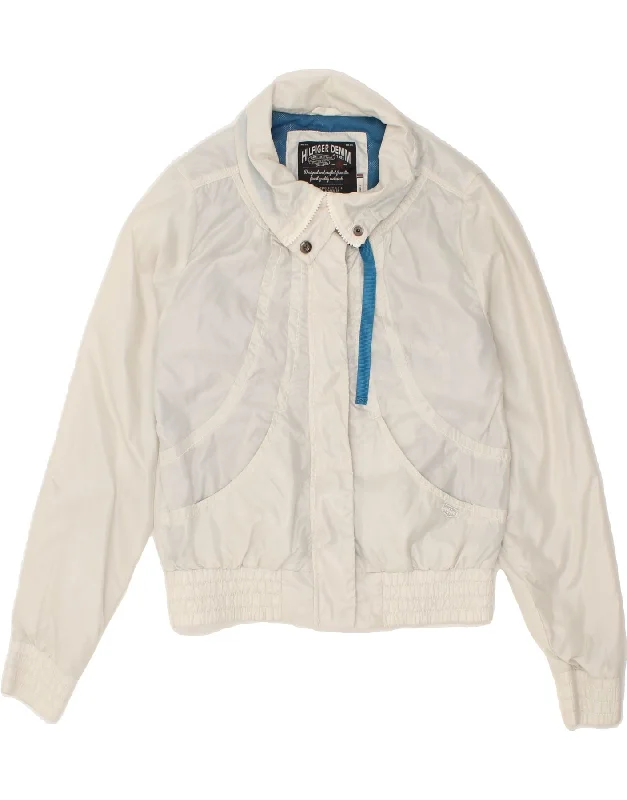 Formal Clothing For Women TOMMY HILFIGER Womens Rain Jacket UK 10 Small White Polyester Formal Clothing For Women TOMMY HILFIGER Womens Rain Jacket UK 10 Small White Polyester