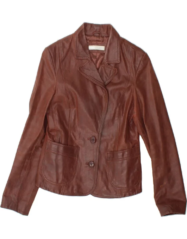Women's Comfortable Lounge Attire A.WEAR Womens Leather Jacket UK 12 Medium Brown Leather Women's Comfortable Lounge Attire A.WEAR Womens Leather Jacket UK 12 Medium Brown Leather