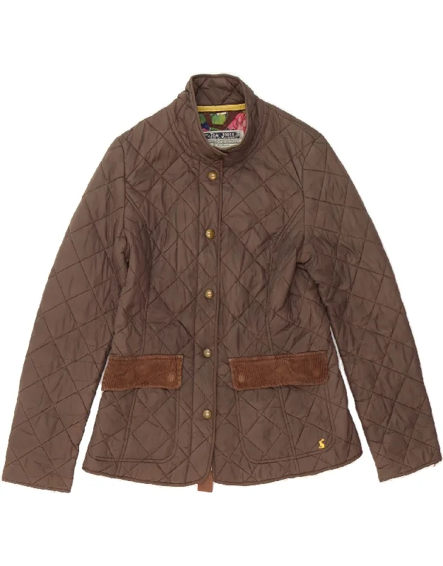 Affordable Fashion for Women JOULES Womens Quilted Jacket UK 12 Medium Brown