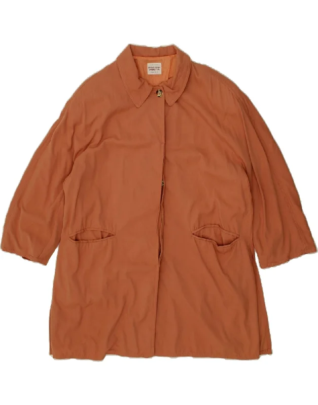Women's Elegant Apparel BENETTON Womens Overcoat IT 40 Small Brown Viscose
