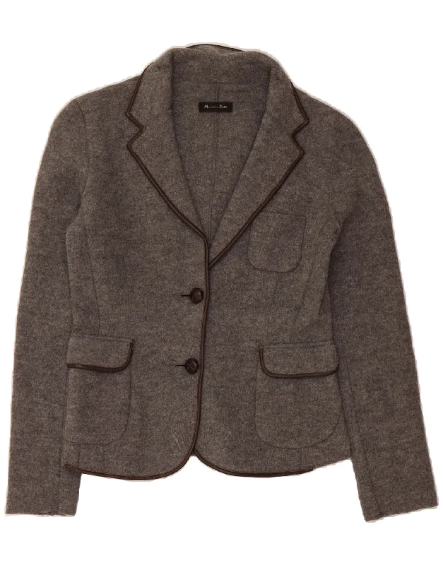Woman Clothing MASSIMO DUTTI Womens 2 Button Blazer Jacket UK 12 Medium Grey