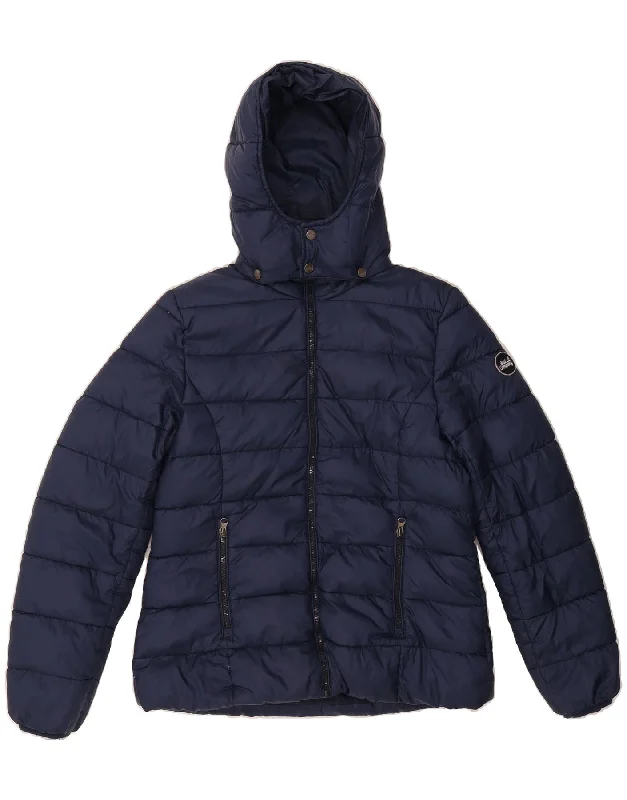 Plus Size Women's Fashion and Clothing BEST COMPANY Womens Hooded Padded Jacket UK 16 Large Navy Blue Nylon Plus Size Women's Fashion and Clothing BEST COMPANY Womens Hooded Padded Jacket UK 16 Large Navy Blue Nylon