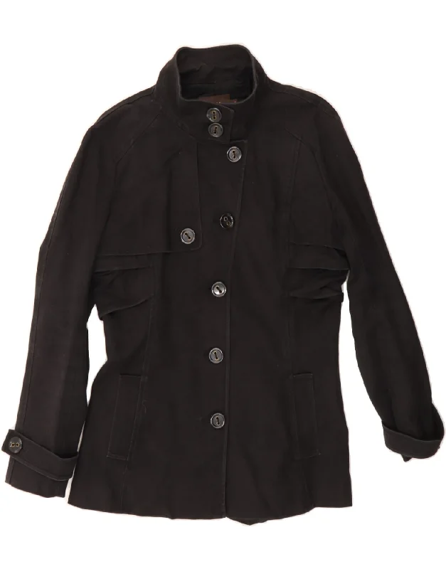 Casual Fashion Trends for Women REISS Womens Bomber Jacket UK 10 Small Black Cotton