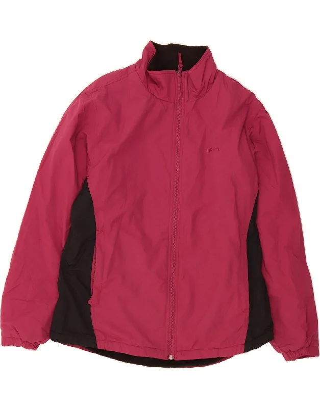 Outfits Ideas L.L.BEAN Womens Windbreaker Jacket UK 18 XL Pink Colourblock Nylon