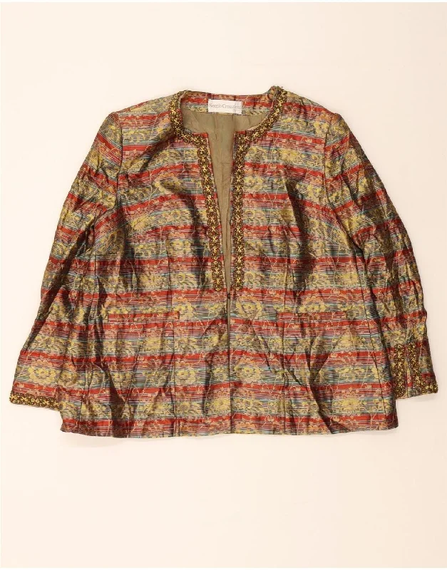 Women's Work Outfit For The Office VINTAGE Womens Blazer Jacket UK 14 Large Multicoloured Floral