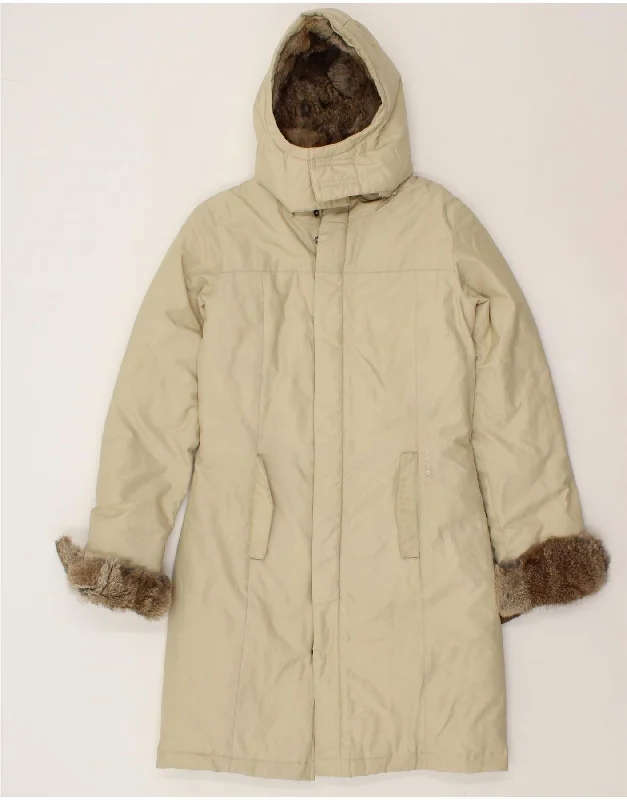 Women's Functional Apparel For Outdoor Activities WOOLRICH Womens Hooded Padded Coat UK 6 XS Beige Cotton Women's Functional Apparel For Outdoor Activities WOOLRICH Womens Hooded Padded Coat UK 6 XS Beige Cotton