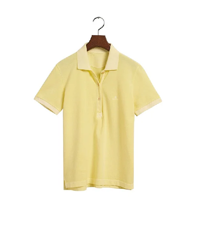 Winter Wardrobe Clearance Sunfaded Piqué Polo Shirt - Lemonade Yellow