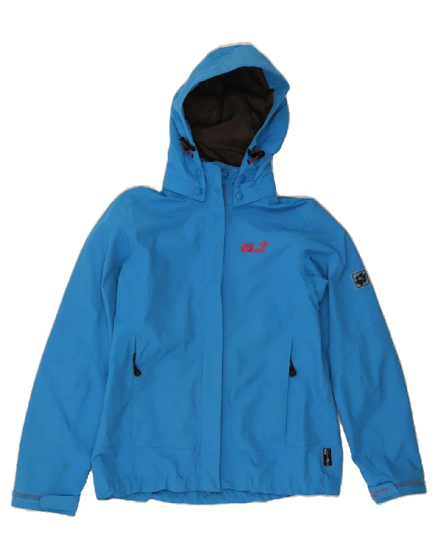Women's Activewear for Exercise and Sports JACK WOLFSKIN Womens Hooded Windbreaker Jacket UK 12/14 Medium Blue Women's Activewear for Exercise and Sports JACK WOLFSKIN Womens Hooded Windbreaker Jacket UK 12/14 Medium Blue