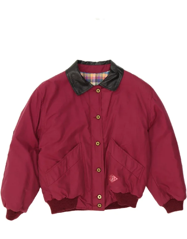 Women's Fashion Clothing CERRUTI 1881 Womens Oversized Bomber Padded Jacket IT 44 Medium Burgundy Women's Fashion Clothing CERRUTI 1881 Womens Oversized Bomber Padded Jacket IT 44 Medium Burgundy