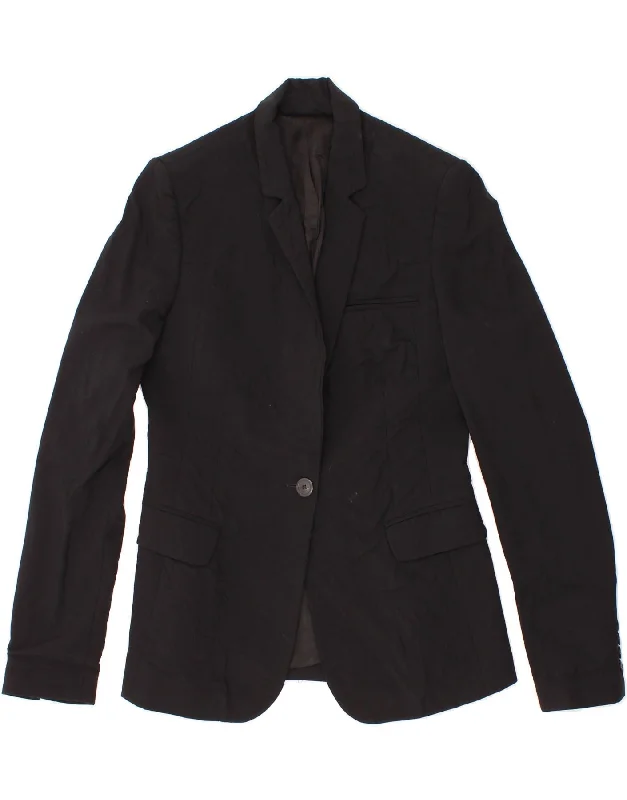 Women's Occasion Wear Apparel WHISTLES Womens 1 Button Blazer Jacket UK 10 Small Black Wool Women's Occasion Wear Apparel WHISTLES Womens 1 Button Blazer Jacket UK 10 Small Black Wool