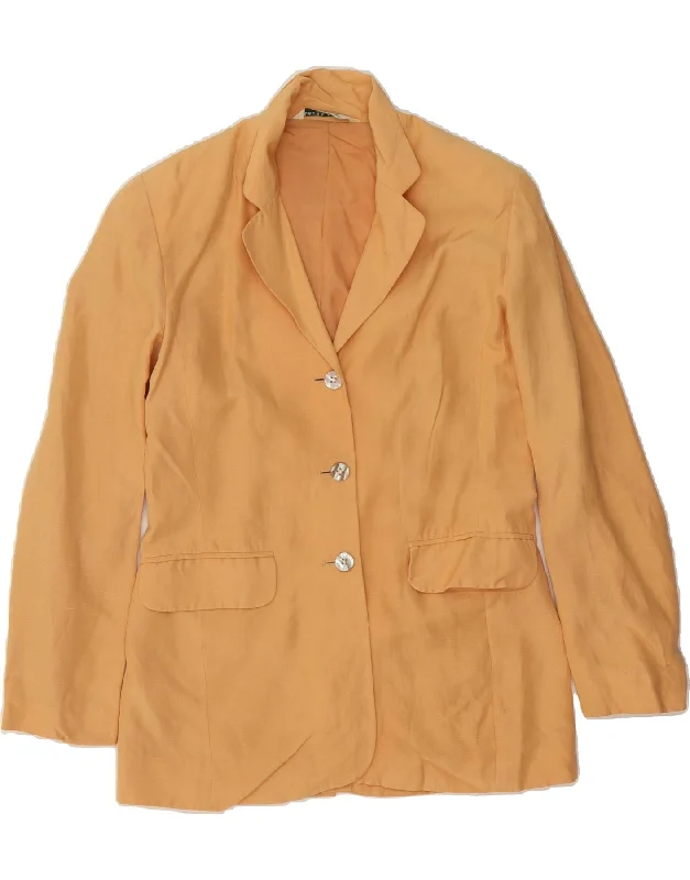 High-Quality Women's Fashion Dresses LAURA ASHLEY Womens 3 Button Blazer Jacket UK 10 Small Brown Silk High-Quality Women's Fashion Dresses LAURA ASHLEY Womens 3 Button Blazer Jacket UK 10 Small Brown Silk