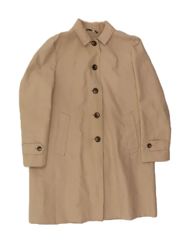 Affordable Online Boutique JIGSAW Womens Overcoat UK 16 Large Beige Cotton