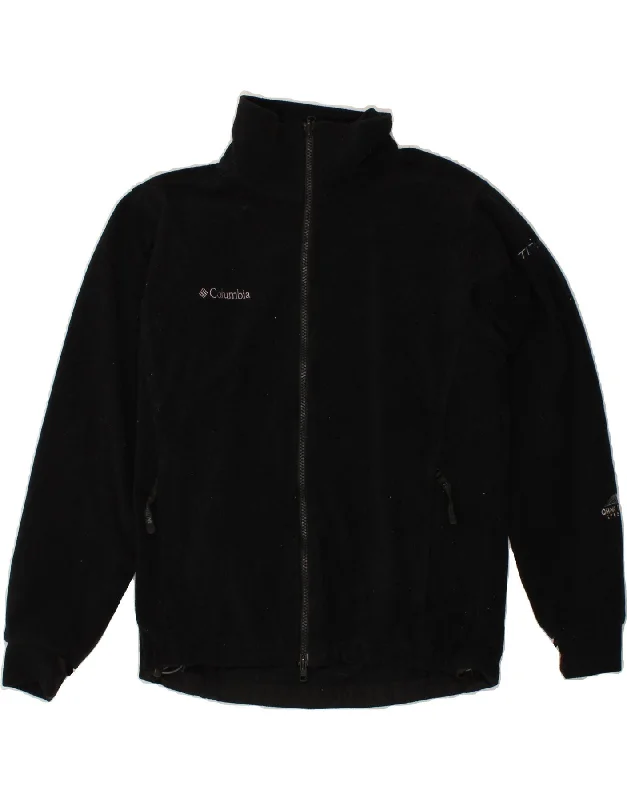 Clothing Sales COLUMBIA Womens Titanium Fleece Jacket UK 14 Medium Black Polyester