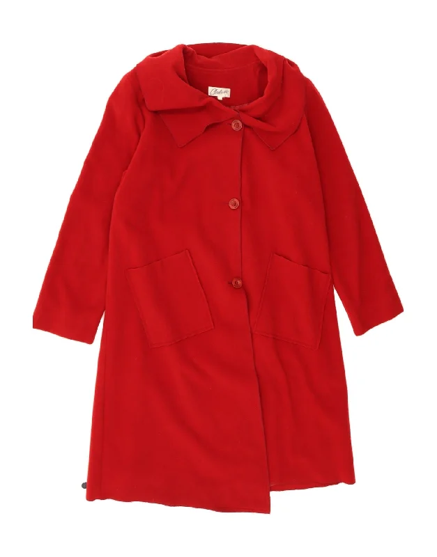 Affordable Online Boutique VINTAGE Womens Overcoat UK 16 Large Red