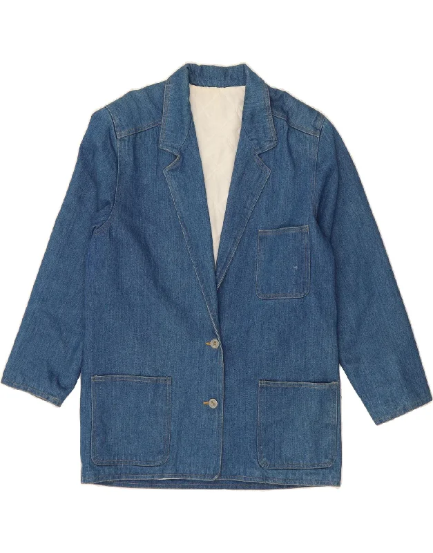 Exclusive Women's Fashion Collection VINTAGE Womens Denim 2 Button Blazer Jacket UK 18 XL Blue Exclusive Women's Fashion Collection VINTAGE Womens Denim 2 Button Blazer Jacket UK 18 XL Blue