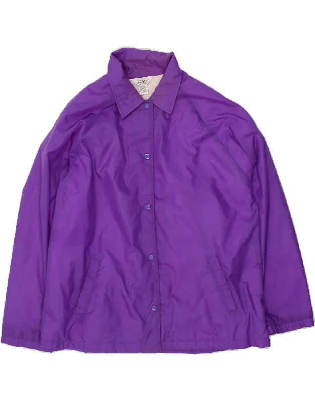 Fashionable Women's Outfit BLAIR Womens Loose Fit Rain Jacket UK 18 XL Purple Nylon
