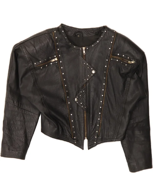 Women's Clothing for Every Occasion VINTAGE Womens Biker Leather Jacket EU 38 Medium Black Leather Women's Clothing for Every Occasion VINTAGE Womens Biker Leather Jacket EU 38 Medium Black Leather