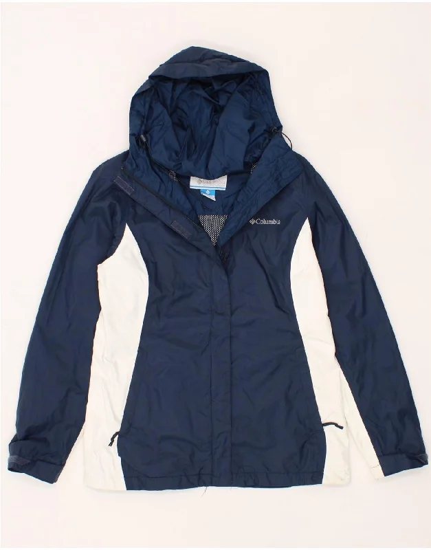 Women's Online Clothing Boutique COLUMBIA Womens Omni-Tech Rain Jacket UK 10 Small Navy Blue Colourblock Women's Online Clothing Boutique COLUMBIA Womens Omni-Tech Rain Jacket UK 10 Small Navy Blue Colourblock