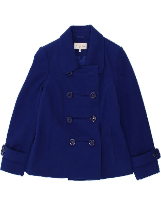 Women's Sports Apparel EWM Womens Pea Coat UK 12 Medium  Blue