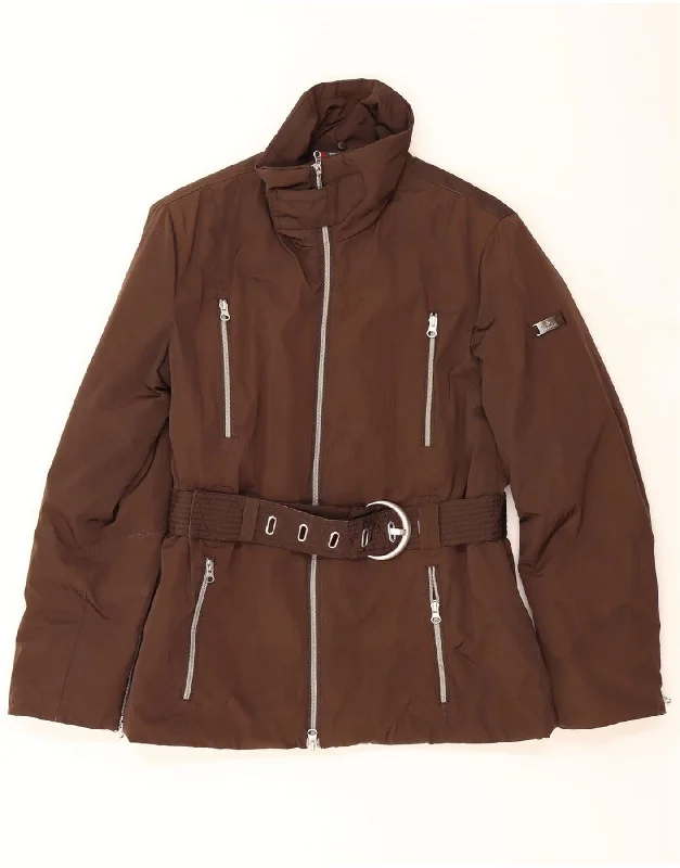 Women's Plus-Size Casual Outfit CANADIAN Womens Utility Jacket IT 46 Large Brown Polyester Women's Plus-Size Casual Outfit CANADIAN Womens Utility Jacket IT 46 Large Brown Polyester