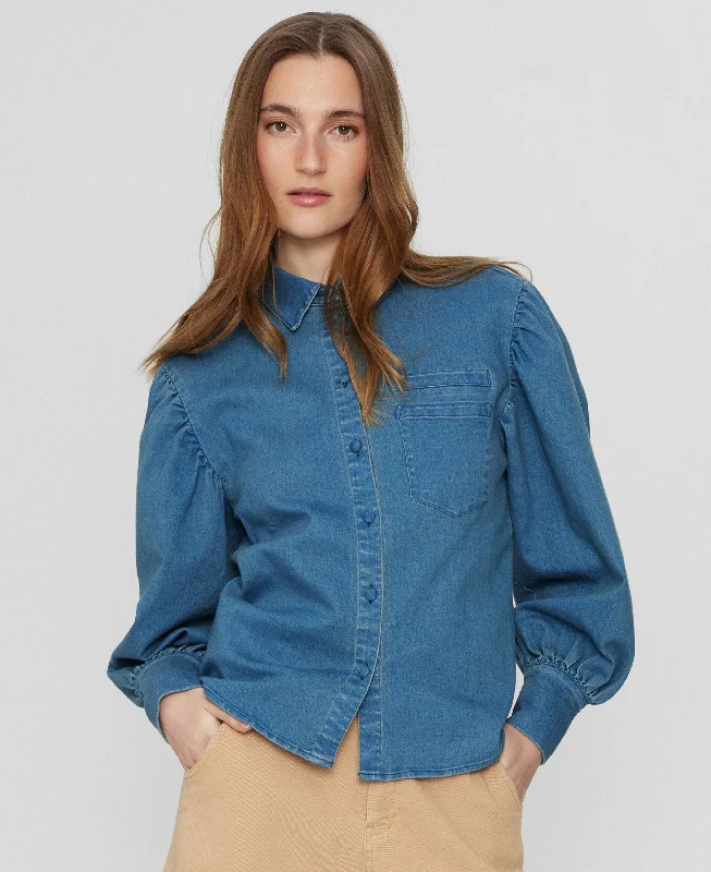 Casual Apparel For Women Nucharlise Shirt - Medium Blue Denim
