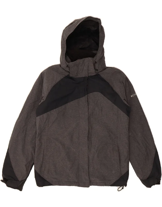Online Impressions Boutique COLUMBIA Womens Hooded Windbreaker Jacket UK 14 Medium Grey Colourblock Online Impressions Boutique COLUMBIA Womens Hooded Windbreaker Jacket UK 14 Medium Grey Colourblock