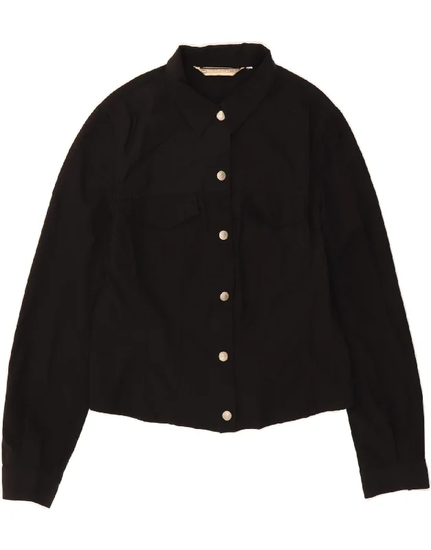 Flash Sales This Week KRIZIA Womens Bomber Jacket UK 12 Medium Black Polyamide
