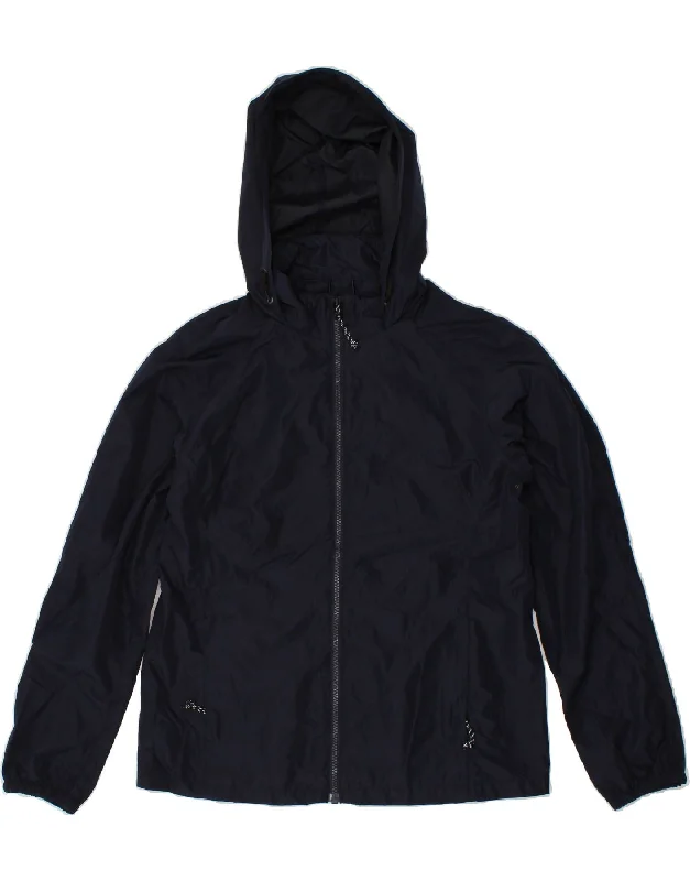 Discount Store EDDIE BAUER Womens Hooded Rain Jacket UK 10 Small Navy Blue Polyester Discount Store EDDIE BAUER Womens Hooded Rain Jacket UK 10 Small Navy Blue Polyester
