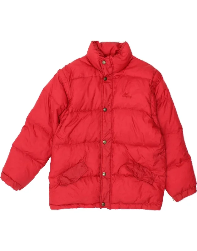 Luxury Women's Clothes BEST COMPANY Womens Padded Jacket UK 10 Small Red Nylon