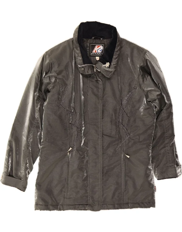 Women's Professional Clothes VINTAGE Womens Windbreaker Jacket IT 42 Medium Silver Polyamide Women's Professional Clothes VINTAGE Womens Windbreaker Jacket IT 42 Medium Silver Polyamide