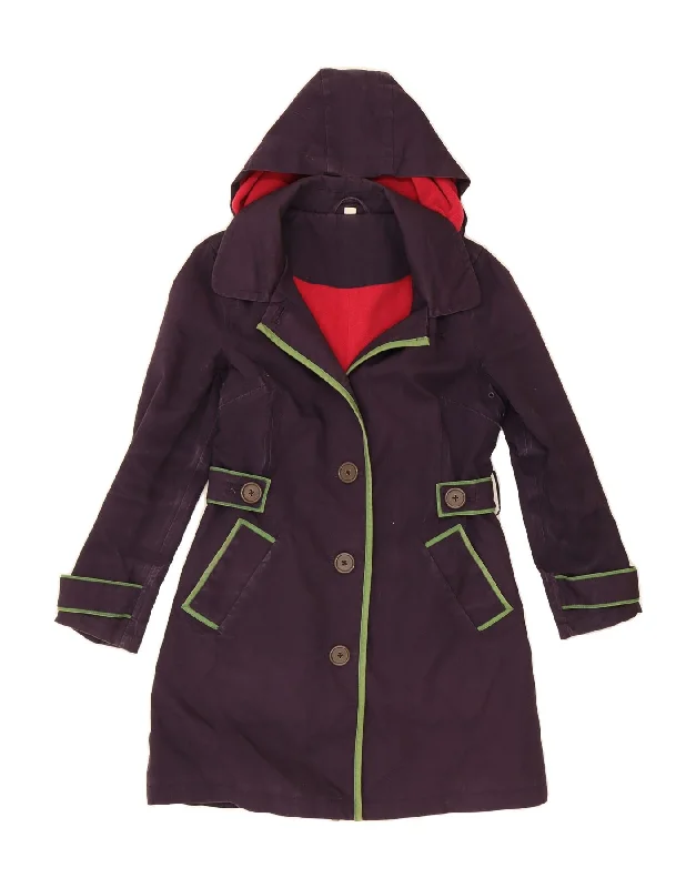 Women's Clothing Apparel Sets BODEN Womens Hooded Overcoat UK 10 Small Burgundy Cotton Women's Clothing Apparel Sets BODEN Womens Hooded Overcoat UK 10 Small Burgundy Cotton