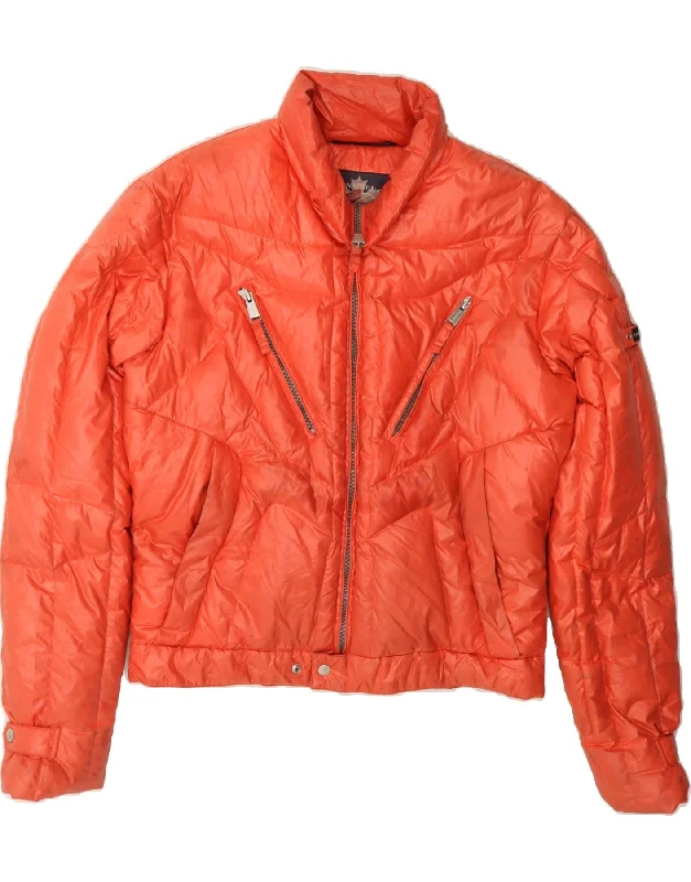 Clearance Sale CANADIENS Womens Padded Jacket IT 50 XL Orange Polyester