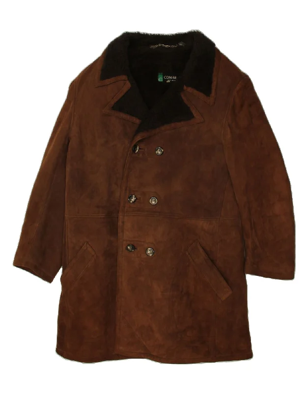 Women's Sporty Clothes ALTA MODA Womens Shearling Coat IT 54 3XL Brown