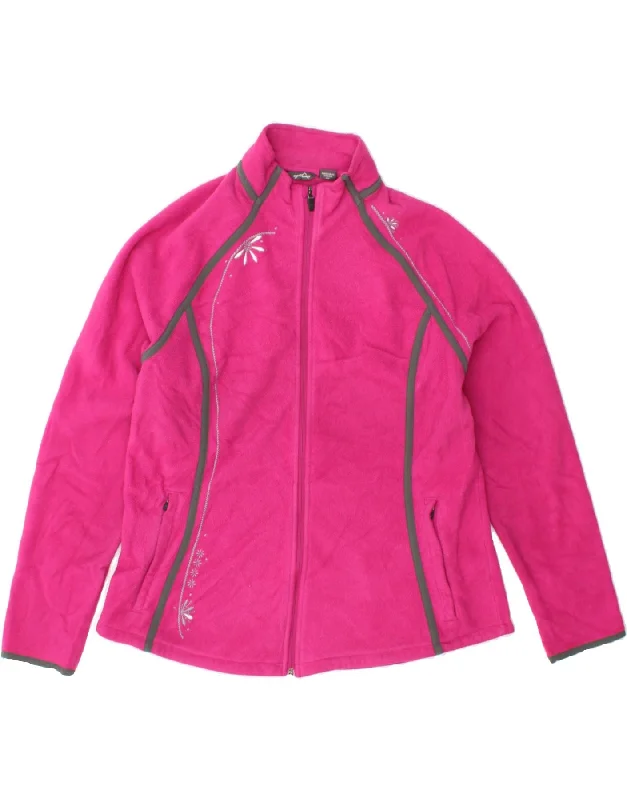 Casual Clothes For Women EDDIE BAUER Womens Fleece Jacket UK 20 2XL Pink Floral Polyester Casual Clothes For Women EDDIE BAUER Womens Fleece Jacket UK 20 2XL Pink Floral Polyester
