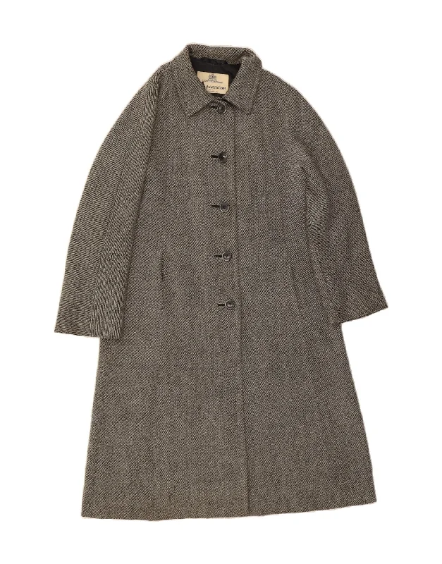 Women's Clothing Apparel Sets AQUASCUTUM Womens Overcoat UK 10 Small Grey Striped Viscose Classic Women's Clothing Apparel Sets AQUASCUTUM Womens Overcoat UK 10 Small Grey Striped Viscose Classic