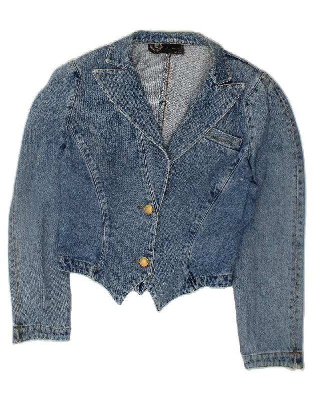 Women's Active Clothing ROCCOBAROCCO Womens Denim Jacket UK 14 Medium Blue