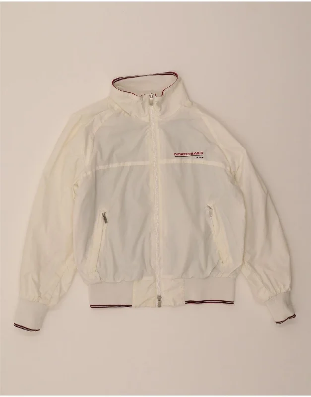 Women's Clothes For Special Occasions NORTH SAILS Womens Bomber Jacket UK 14 Medium White Polyamide Women's Clothes For Special Occasions NORTH SAILS Womens Bomber Jacket UK 14 Medium White Polyamide
