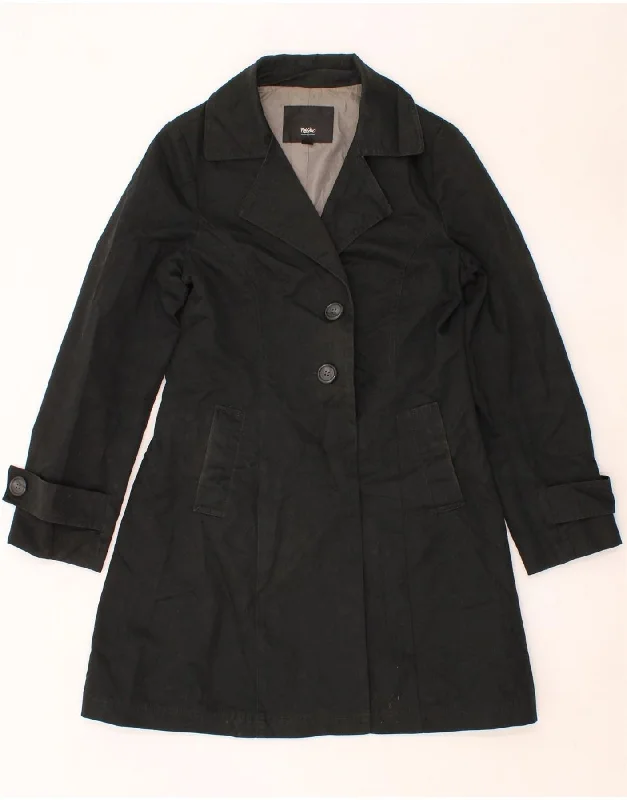 Women's Online Clothing Boutique MOSSIMO Womens Trench Coat UK 12 Medium Black Cotton Women's Online Clothing Boutique MOSSIMO Womens Trench Coat UK 12 Medium Black Cotton