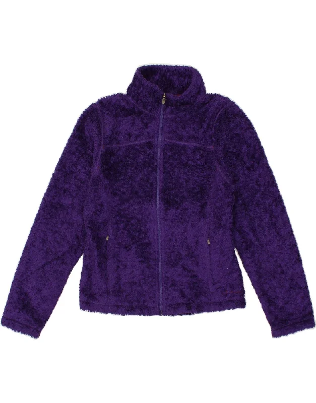 Chic Clothes For Women L.L.BEAN Womens Fleece Jacket UK 12 Medium Purple Polyester