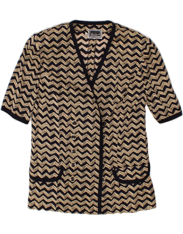 Women's Formal Event Clothing LUISA SPAGNOLI Womens Short Sleeve Blazer Jacket IT 48 XL Beige Chevron Women's Formal Event Clothing LUISA SPAGNOLI Womens Short Sleeve Blazer Jacket IT 48 XL Beige Chevron