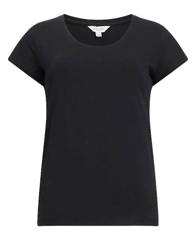 Chic Women's Clothing for Work and Travel Core Organic Classic Tee - Black