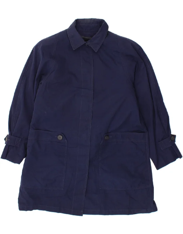 Women's Stylish Vacation Attire LONDON FOG Womens Overcoat UK 18 XL Navy Blue