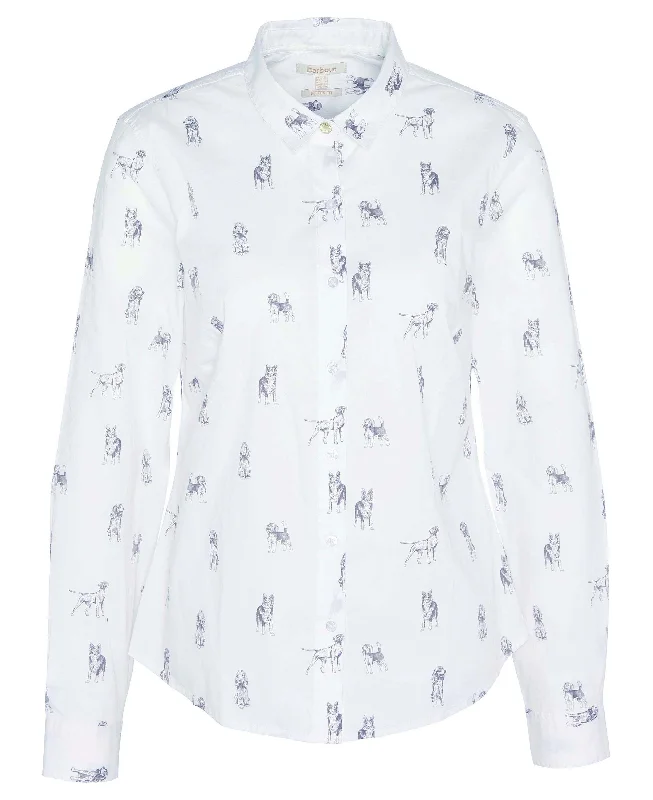 Women's Trendy Attire Brambles Shirt - Dog Print