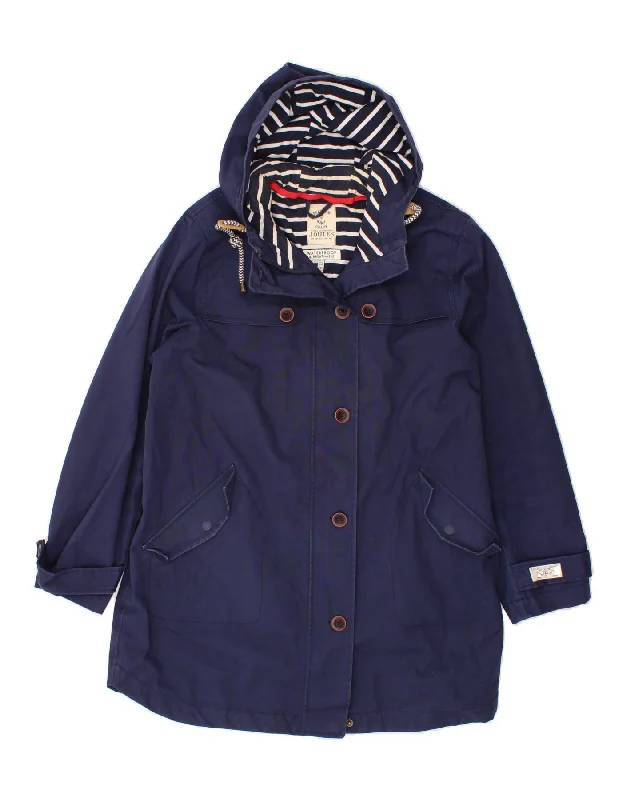 Trendy Outfits For Ladies JOULES Womens Hooded Rain Jacket UK 18 XL Navy Blue Cotton Trendy Outfits For Ladies JOULES Womens Hooded Rain Jacket UK 18 XL Navy Blue Cotton