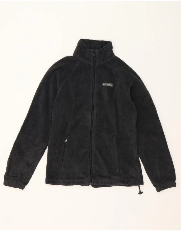 Women's Professional Apparel COLUMBIA Womens Fleece Jacket UK 10 Small Navy Blue Polyester