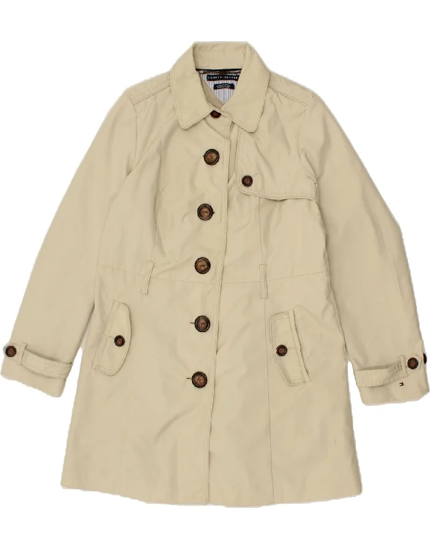 Women's Clothes Online Shopping TOMMY HILFIGER Womens Trench Coat UK 16 Large Beige Polyester Women's Clothes Online Shopping TOMMY HILFIGER Womens Trench Coat UK 16 Large Beige Polyester