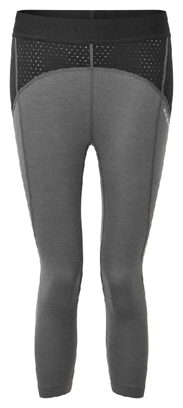 High-Quality Women's Fashion Dresses Darkhorse 185 Zoned 3/4 Leggings - Ash/Black